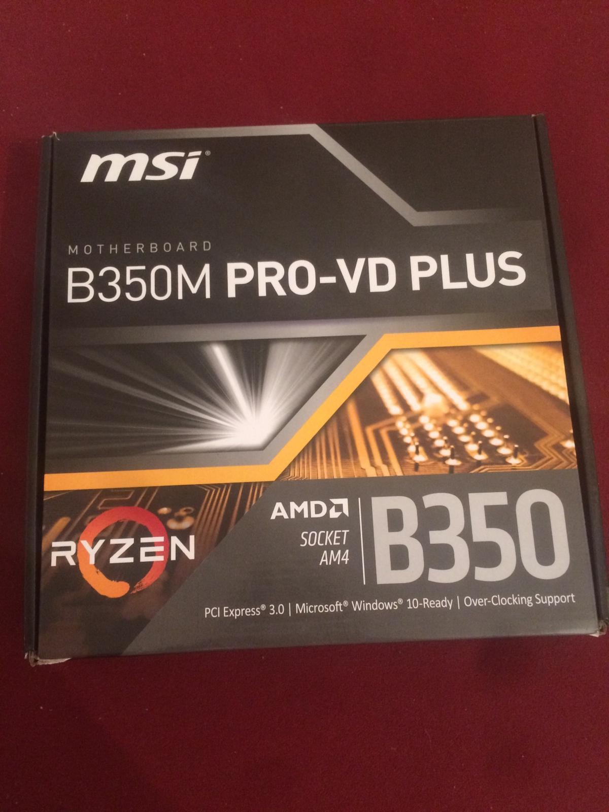 [FIRSAT] 2 TANE MSI B-350 PRO VD PLUS (Ryzen uyumlu)