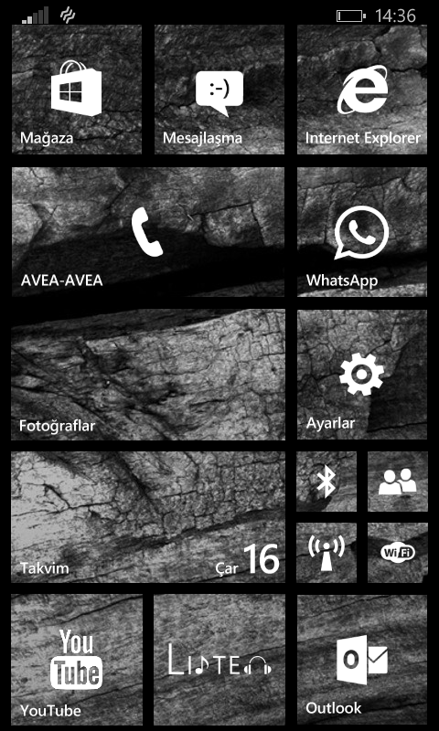  Windows Phone 8.1 Ana Ekranlarınız