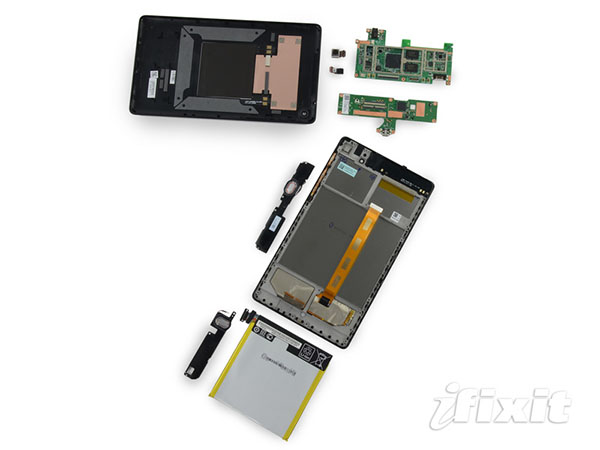 İkinci jenerasyon Nexus 7, iFixit ekibinin elinden kurtulamadı