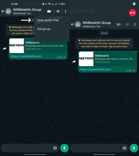 WhatsApp'a sesli sohbet özelliği geliyor