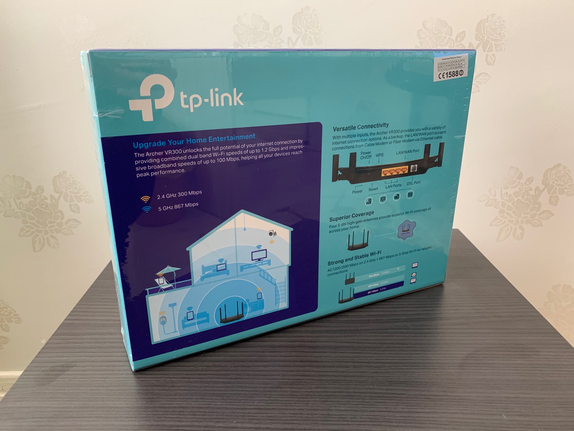 Sıfır TP-Link Archer VR300 AC 1200 Mbps Fiber/VDSL/ADSL Modem