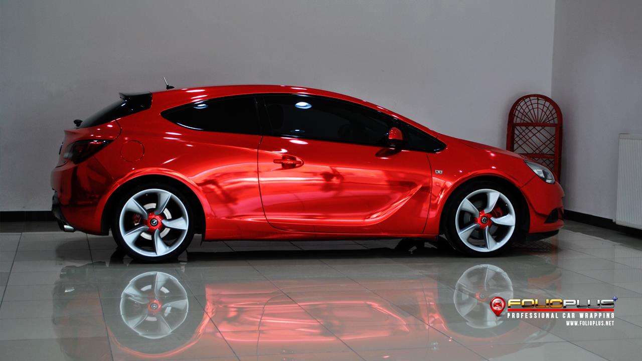  Chrome Red |Opel Astra GTC| FolioPlus Araç Kaplama Merkezi