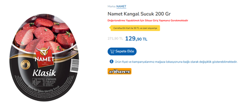 CarrefourSa Kart'la; indirimi yakala