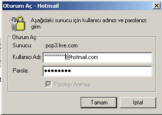  Outlook Express Artık Bağlanmıyor