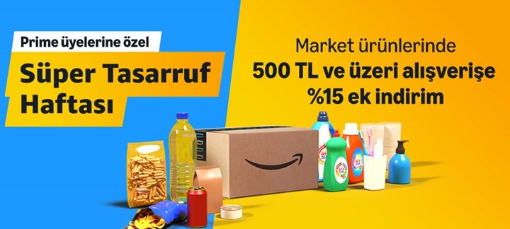 Amazon'da market ürünlerinde Prime üyelerine özel indirim başladı!