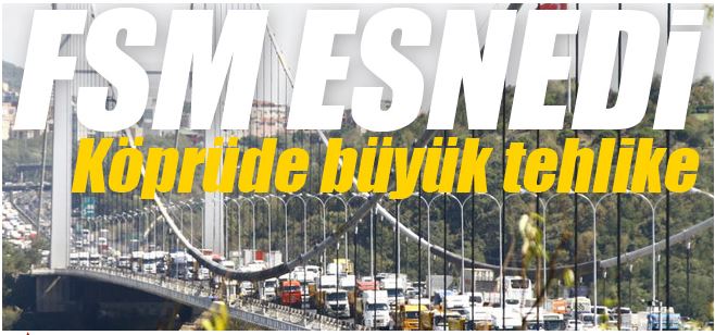  FSM'de şok görüntü: Köprü esnedi! (VİDEO)