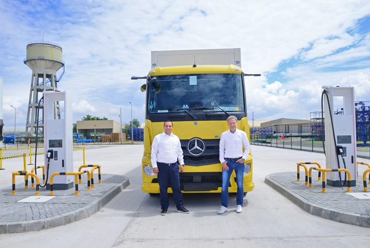 Mercedes-Benz Türk, Aksaray kamyon fabrikasına 350kW şarj istasyonu kurdu