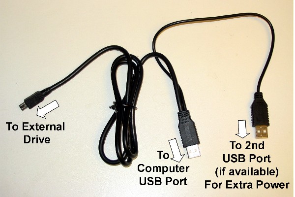  Ortalıkta Harici Harddisk USB kablosu YOK!