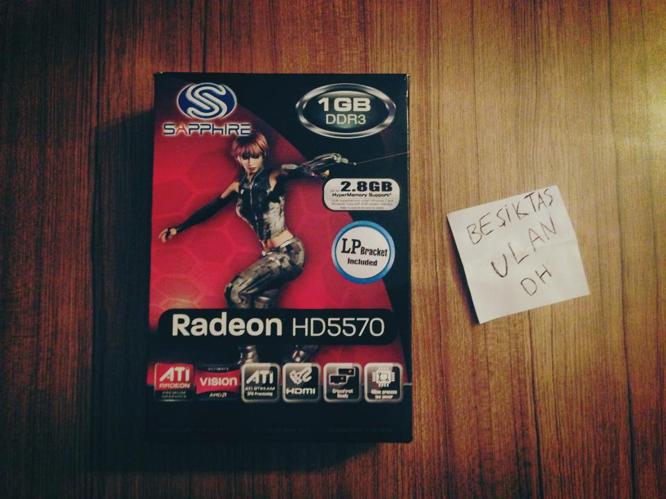  SAPPHIRE AMD RADEON HD 5570 1 GB (SATILIK)