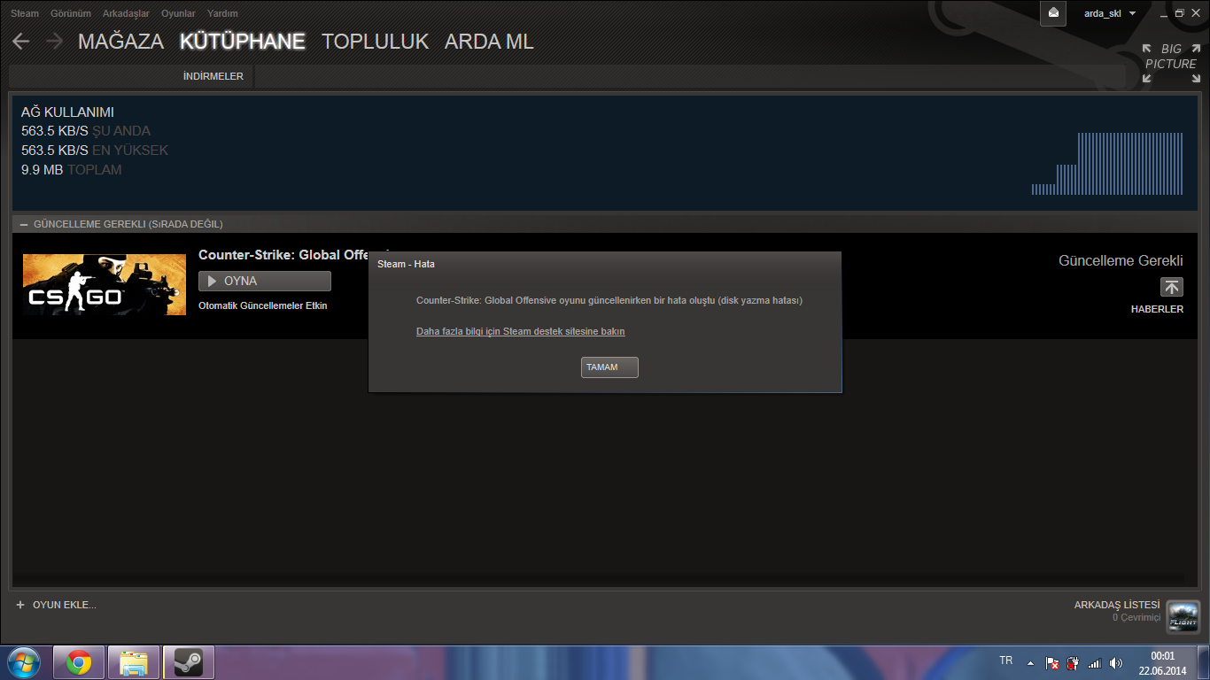  Steam oyun indirme sorunu