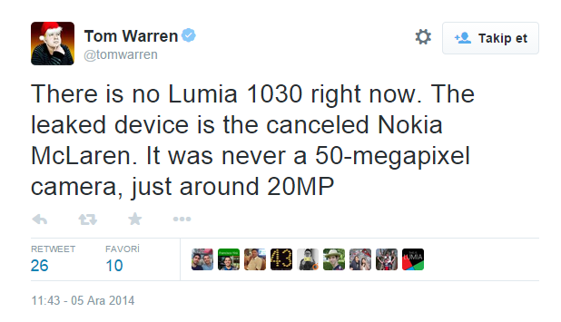  Lumia 1030 ile ilgili söylentiler: Sızdırılan görseller yalanlandı [5 ARALIK]