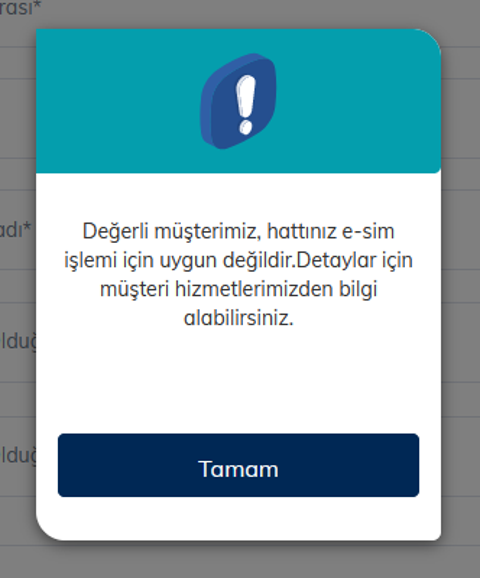Türk Telekom e-sim profil oluşturma / telefona ekleme