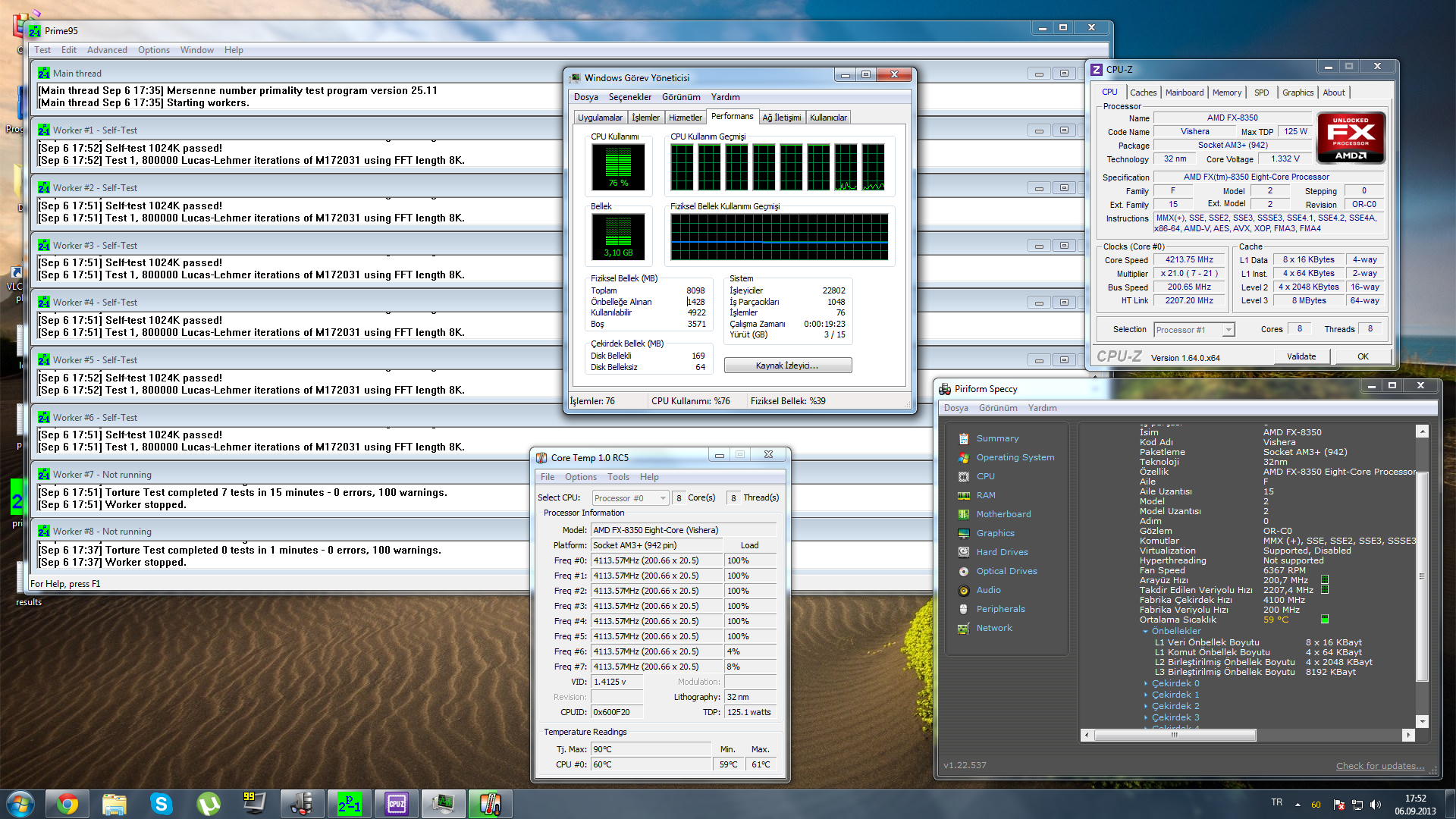  FX-8350 Stok fan ile oc ?