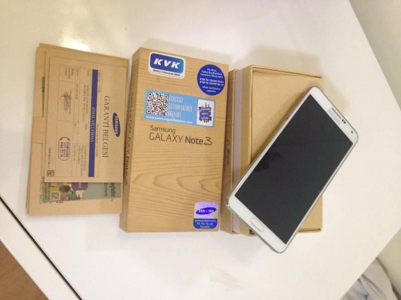  SAMSUNG NOTE 3 N9000 32GB sıfır niyetine (yurt içi garantili)