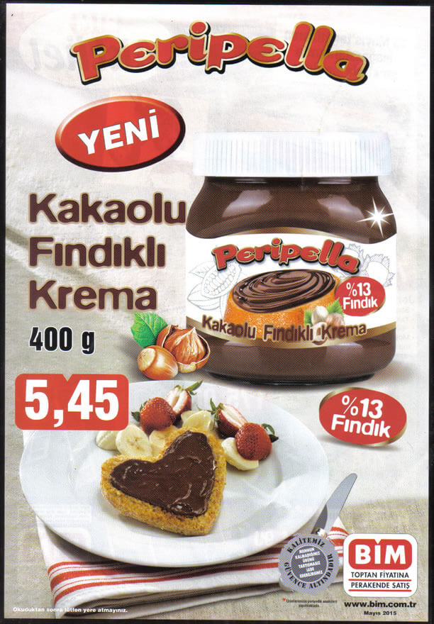  Nutella'nın tadı iğrenç.