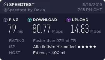 ORİS Telekomdan memnun muyuz?(100 - 50 Mbps Kullanıcı paylaşımları)