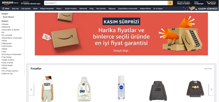 Amazon'dan Kasım sürprizi: En iyi fiyat garantisi başladı