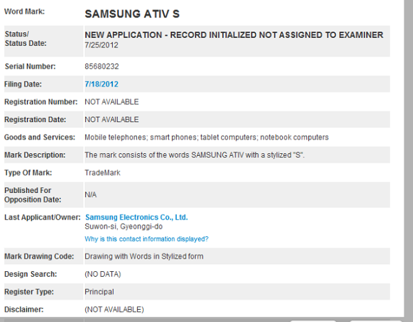 Samsung, yeni Windows 8 ürünleri için iki yeni isim tescil ettirdi