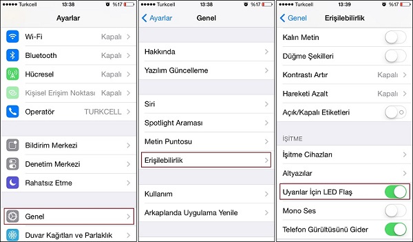  İphone larda Uyarı Led i olmaması çok büyük bir eksik