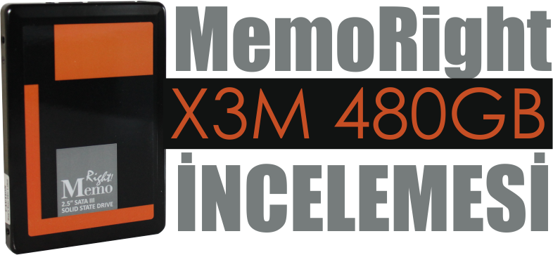  MemoRight X3M 480GB SSD İNCELEMESİ