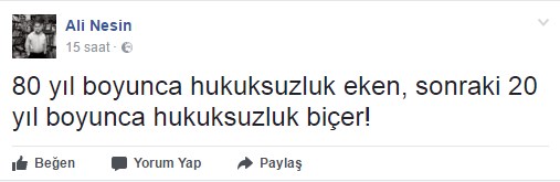 Ali Nesin 'hayır'cıları eleştirdi: Etme bulma dünyası.