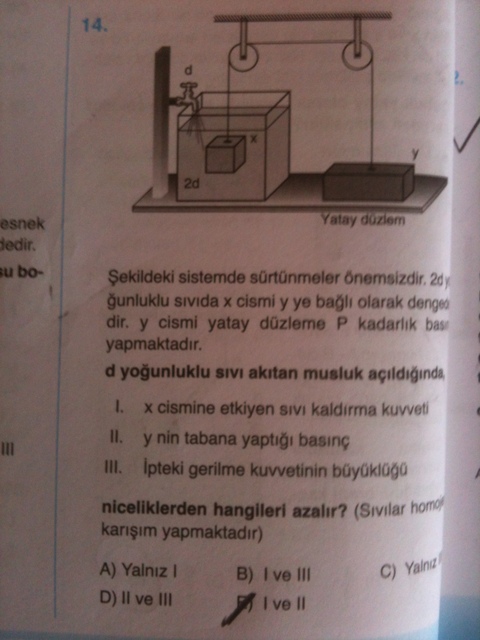  Fizik Sorularım =>1 tane kaldı