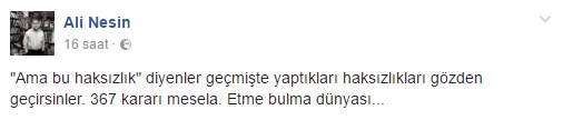 Ali Nesin 'hayır'cıları eleştirdi: Etme bulma dünyası.