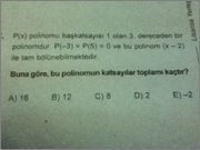  Çözemediğim sorular