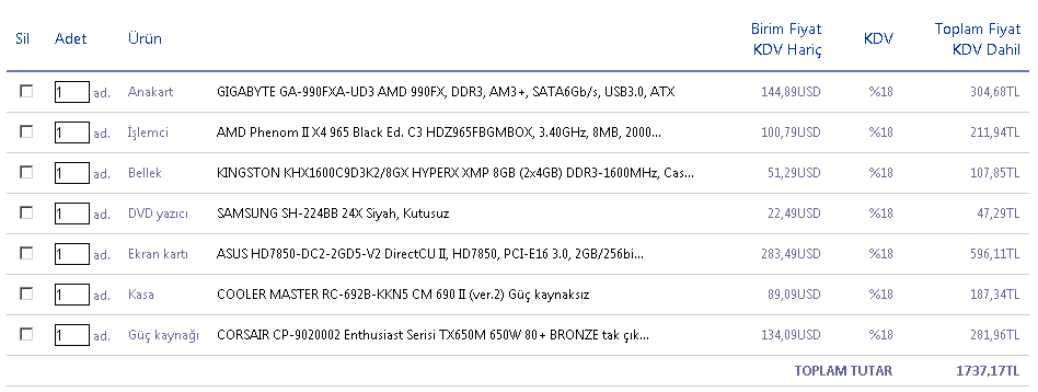  OYUN SİSTEMİ-1700TL-INVENTUS x955,GTX560tihawk,8GB,1TB