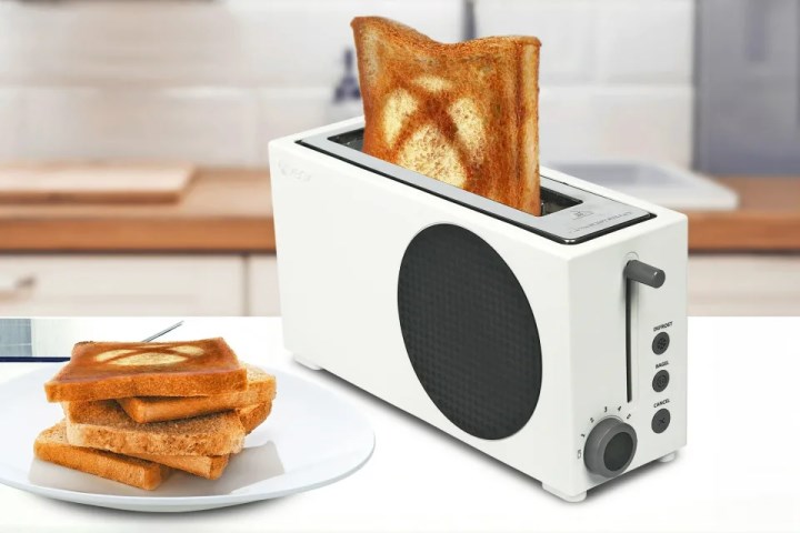 Xbox logolu kızarmış ekmek kahvaltı için hazır