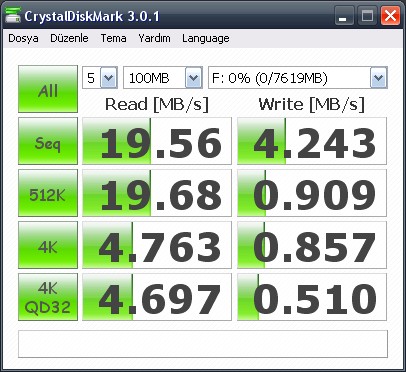  FLASH DISK TEST BAŞLIĞI!!!