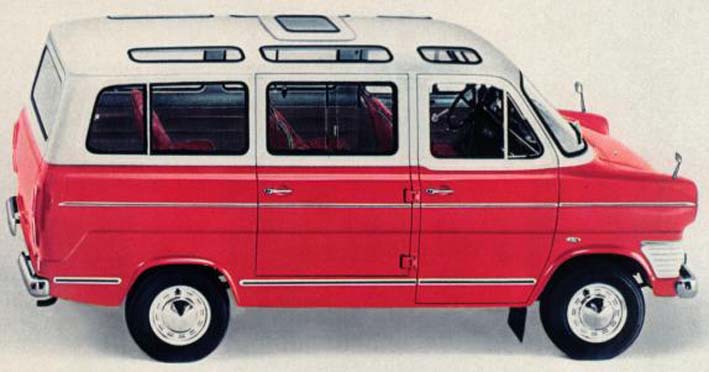  70 li yılların Ford Transit Minibüsü