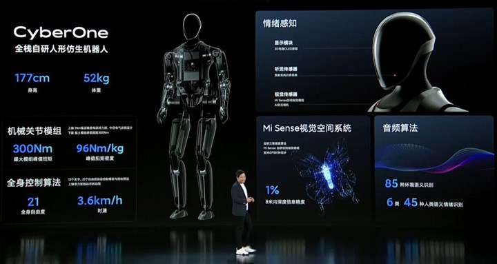 Xiaomi ilk insansı robotunu tanıttı: CyberOne