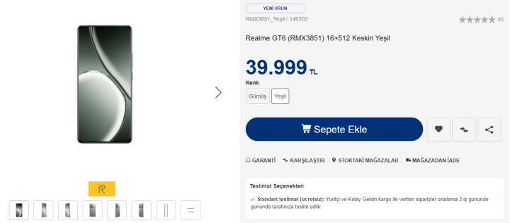 Şık tasarımlı Realme GT6 Türkiye fiyatı açıklandı: 39.999 TL