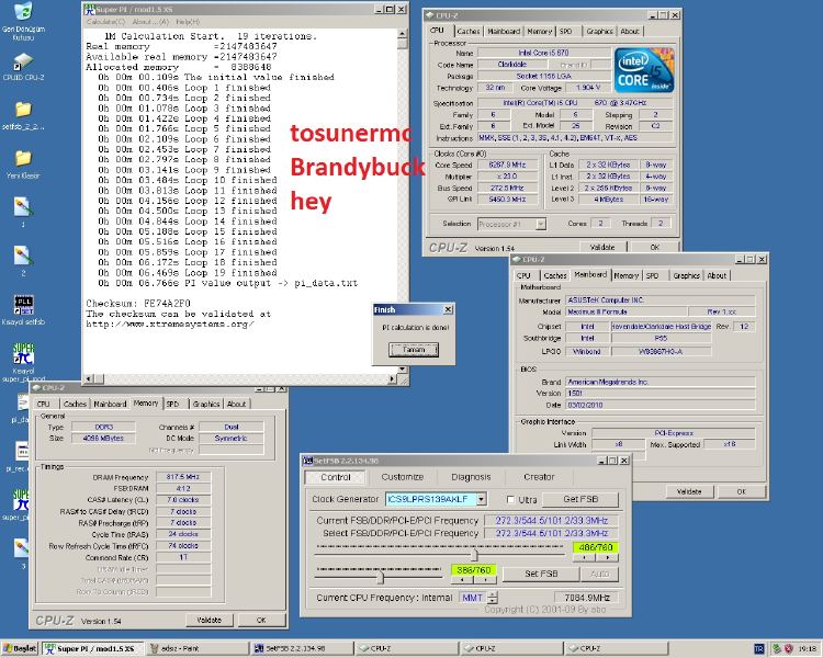  ASUS Maximus III Formula BCLCK@283Mhz,QPI@5572Mhz..