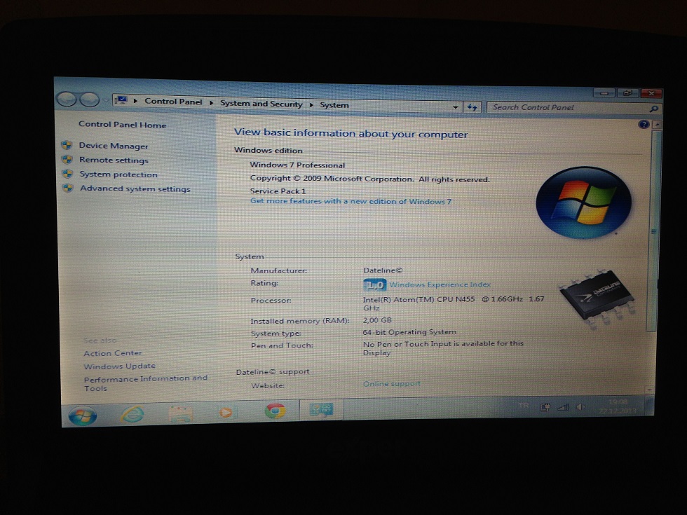  EXPER NETBOOK P10CD. Acil Satılık...