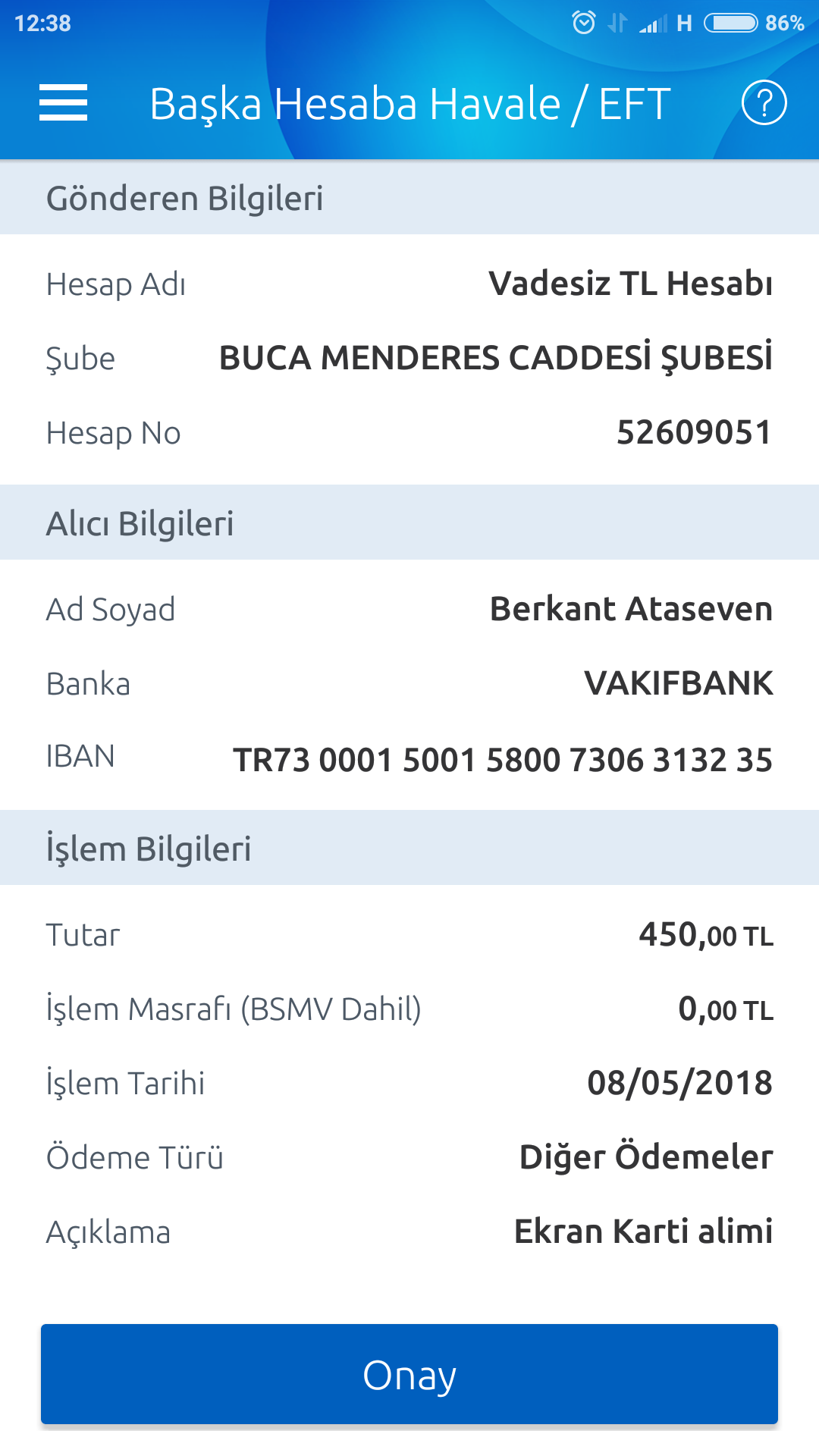 Dolandırıldım 'Berkant Ataseven' Hırsız