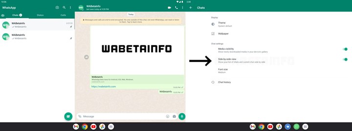 WhatsApp Android tabletlere bölünmüş ekran kontrolü geliyor