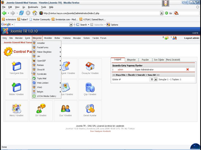  Safe Mode Patch 1.0.10 Resimli Anlatı(JOOMLA) Güvenli Mod Açık hesaplarda yama kullanımı
