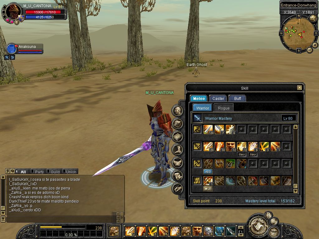  Lv 81 warrior 150 ytL server:eLdorado