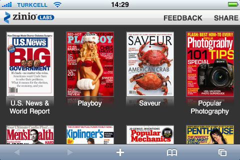  iPhone ile popüler dergileri bedava okuyun...