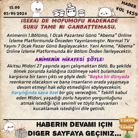 Animeli Günler Haber (AnimeSeverler)📰