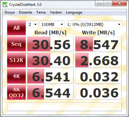  FLASH DISK TEST BAŞLIĞI!!!