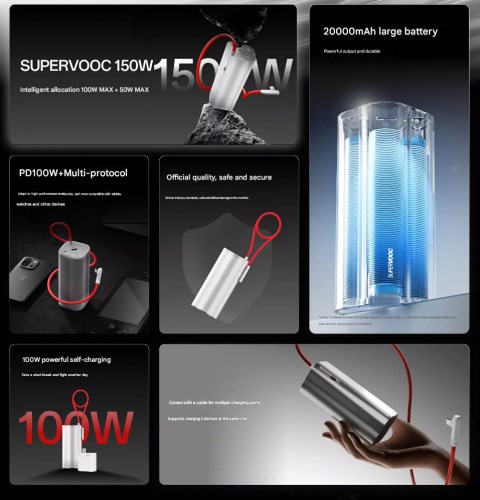 OnePlus SuperVOOC 150W powerbank