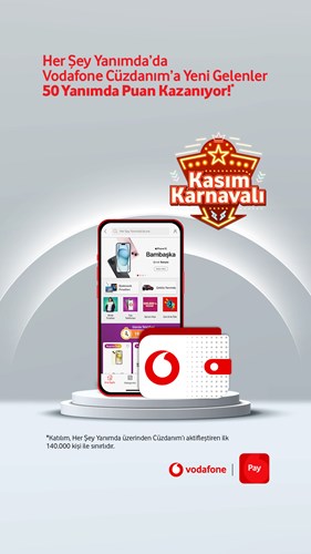 Vodafone Cüzdanım kullanıma sunuldu: 50 TL değerinde bakiye hediye!