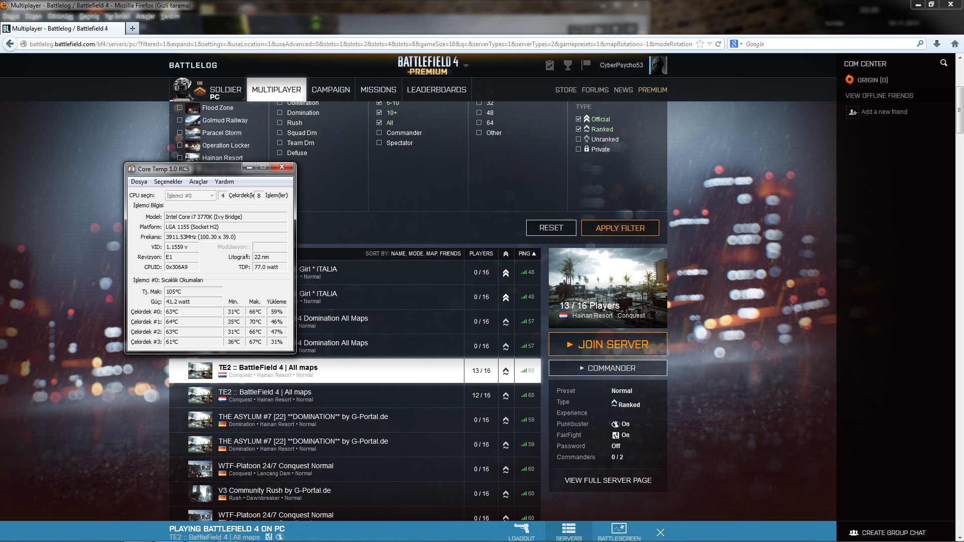 Intel i7 4770k Overclock Mekanı