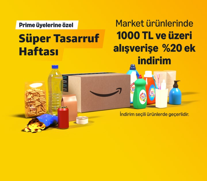 Amazon'da Süper Tasarruf Haftası başladı: Süpermarket ürünlerinde %20 indirim