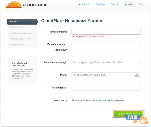  CloudFlare Kurulumu ve Kullanımı