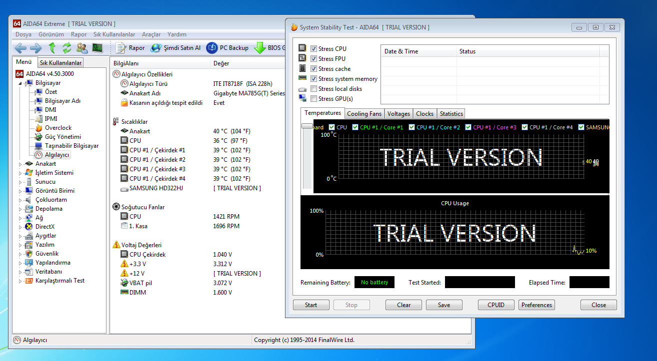  Phenom x4 945 MA-785GT-UD3H rev.1.0  Overclock Danışma