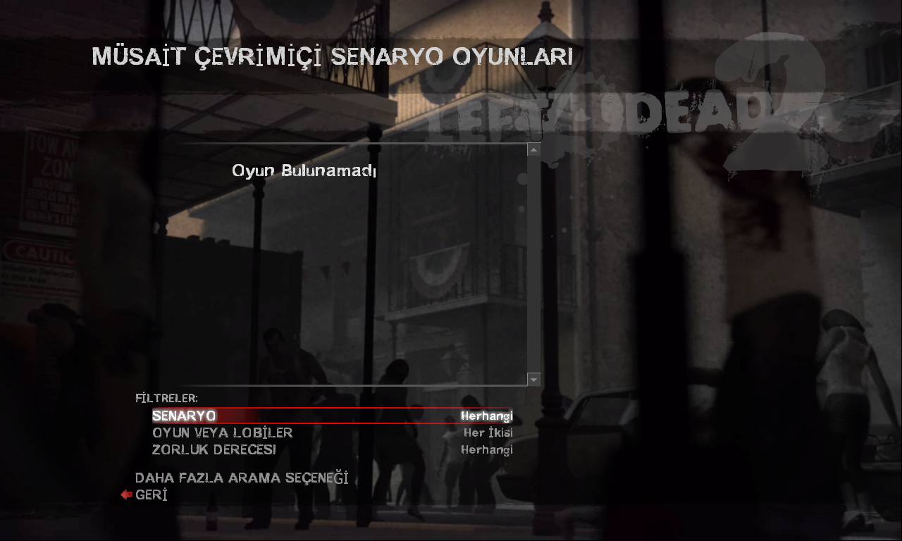  Left 4 Dead 2 Oyun Bulunamadı Hatası [SS]